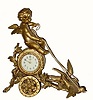 C.1905, New Haven Clock Co., "Chariot" model thirty-hour novelty timepiece, with restorations.