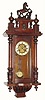 C.1900, German, "R-A" Spring Driven wall regulator in the Alt Deutsch style.