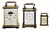 Parts lot of carriage clocks.