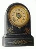 C.1875, Terry Clock Co., Waterbury, Conn., 8-Day iron case alarm/timepiece.