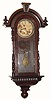 C.1910, Japan, 8-Day Wall Regulator. This interesting Victorian style clock came in a batch of Jap'n School clocks 30 years ago.