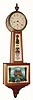 C.1930, Waltham Clock Co., 8-day lever banjo timepiece, mid size.
