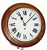 C.1910, English, 8-day fusee gallery timepiece. This smaller size example in a mahogany case has been very nicely restored.