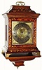 C.1880, English for the Dutch market, 8-day time and strike, walnut marquetry inlaid bracket clock (made in the style of a much earlier clock).