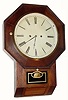 C.1855, Atkins, Whiting and Co., 30-day wagon spring, ripple molded drop octagon timepiece, in very good condition.