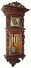C.1900, Austrian, 3-Wt Grand Sonnerie wall clock in walnut and in excellent original condition.