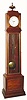 C.1790, French, Directoire, Mahogany tall case, regulator timepiece.