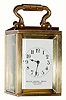 C.1910, French for Black Starr and Frost, New York, Mini brass cased carriage timepiece