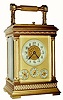 C.1890, French, Brass Cased Carriage clock, Time, Strike, Repeat and Alarm,