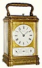 C.1895, French, Drocourt, for Henry Daniel Capt, Geneva: Grand sonnerie, day, date and alarm carriage clock.