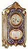 C.1900, French mantel clock with spectacular gilt brass and cloisonne case