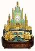C.1850, French, Musical Automaton Church clock, less dome.
