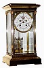 C.1986, "L'Epee Liberty Clock" musical crystal regulator, Serial No.80, made in France as a limited edition for the Franklin Mint.