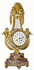 C.1870, French, Lyre Form Clock with swinging brilliant pendulum, and in very good original condition.