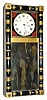 C.1830, New Hampshire, 8-day weight driven mirror clock (with alarm missing), with restorations.