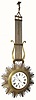 C.1860, French, Double Dialled, Ceiling-Mounted, swinging mystery timepiece.