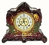 C.1901, Ansonia Clock Co., "La Lorne" Royal Bonn, porcelain clock, in excellent original condition.