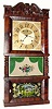 C.1832, C. and L. C. Ives, Bristol, Conn., 8-day time/strike triple decker shelf clock, in good condition, with restorations.