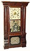 C.1850, Forestville Mfg. Co., 8-day, 2-wt, time and strike column and cornice shelf clock, in very good original condition,