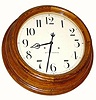 C.1890, Seth Thomas Clock Co., "Gallery". Thirty-day double wind timepiece in handsomely refinished, deeply turned (7.25'' deep) solid oak case.