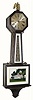 C.1923, New Haven Clock Co., "Washington", 8-day, Westminster chime banjo clock.