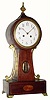 C.1910, H and H, 8-day time/strike French banjo shelf clock, in good original condition.