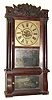 C.1850, Forestville Mfg. Co., 8-day, 2-wt, time and strike shelf clock.