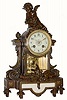 C.1910, French, Bronzed Spelter Figural clock, in very good original condition.