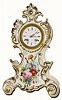 C.1850, French, A.D. Hunziker, Paris, 8-day time/strike porcelain mantel clock.