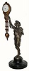 C.1905, Junghans, "Onion Boy" 30-hour Bronzed Spelter swinging mystery timepiece, in excellent original condition.