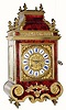 C.1880, French, Boulle Mantel clock in the style of Louis XIV.