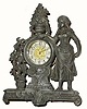 C.1894, Ansonia Clock Co., Florist, 30-hour novelty timepiece, now with later movement.