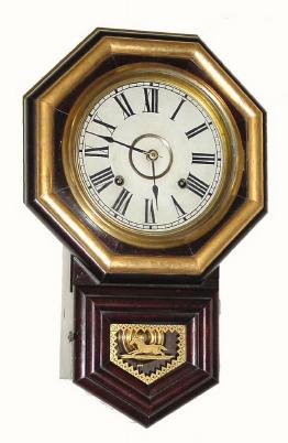 C.1889, E.N. Welch Mfg, Forestville, Conn., "8-Inch AXTELL", Gilt, 8-day time and strike, — Antique Clocks Price Guide