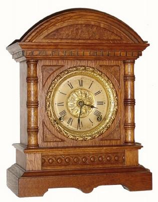 C.1900, Seth Thomas, Oak Cabinet clock in very good original condition. — Antique Clocks Price Guide