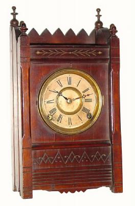 C.1878, F. Kroeber Clock Co., New York, 8-day time/strike shelf clock. — Antique Clocks Price Guide