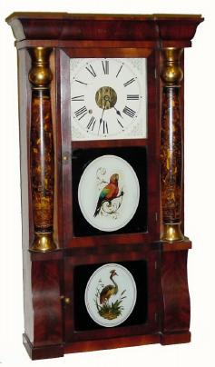 C.1870, Seth Thomas. Thomaston, Ct., 8-Day Column and Cornice and except for the replaced dial, — Antique Clocks Price Guide