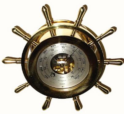 C.1975, Chelsea Clock Co., "Pilot" Barometer. — Antique Clocks Price Guide
