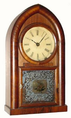 C.1850, Brewster and Ingrahams, Bristol, CT, 8-day Round Gothic or "beehive" clock. — Antique Clocks Price Guide