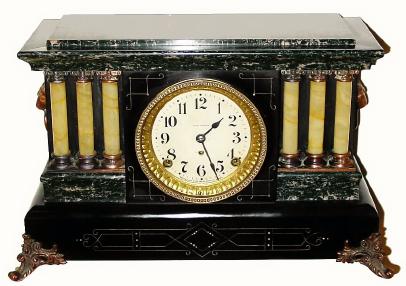 C.1909, Seth Thomas Clock Co., 8-day time/strike mantel clock, with box. — Antique Clocks Price Guide
