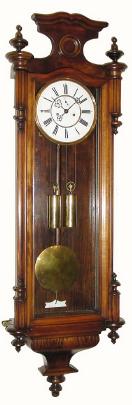 C.1870, German, Gustav Becker, 2-Weight "Vienna Regulator" in good restored condition. — Antique Clocks Price Guide