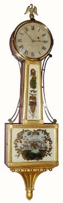 C.1840, Boston Area, 8-Day Banjo clock, — Antique Clocks Price Guide