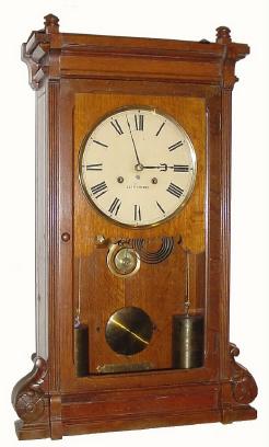 C.1890, Seth Thomas Clock Co., "Lincoln V.P.", 8-day time/strike 2-weight shelf clock — Antique Clocks Price Guide