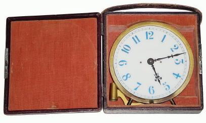 C.1890, French Night Clock or gaslight timepiece in original fitted case, and in very good original condition. — Antique Clocks Price Guide