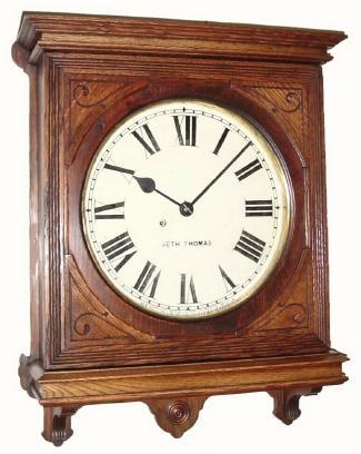 C.1900, Seth Thomas "Office No. 5", in oak and in very good condition, — Antique Clocks Price Guide