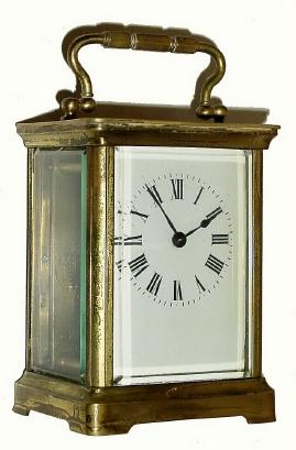 C.1900, French, Brass Cased Carriage timepiece in generally good original condition, — Antique Clocks Price Guide