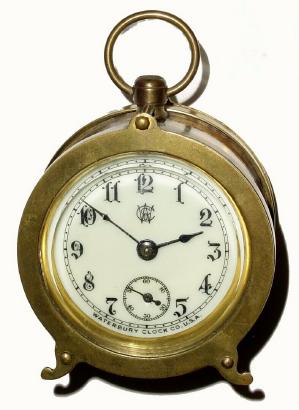 C.1895, Waterbury Clock Co., "Hornet", 30-hour novelty timepiece. — Antique Clocks Price Guide