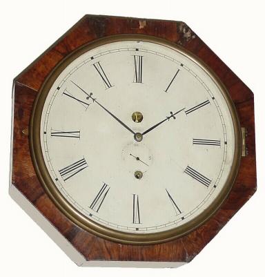 C.1850, Chauncey Jerome, New Haven, Conn., 8-day, octagon lever timepiece in generally good original condition. — Antique Clocks Price Guide