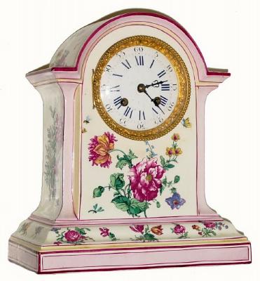 C.1900, French, 8-day time/strike porcelain mantel clock. — Antique Clocks Price Guide
