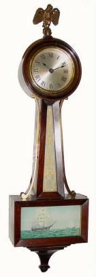 C.1929, Seth Thomas Clock Co., "Ramsgate" 8-day lever movement banjo timepiece. — Antique Clocks Price Guide