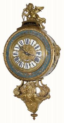 C.1900, Swiss, Gubelin, Inlaid Cartel clock in the style of Louis XIV. — Antique Clocks Price Guide
